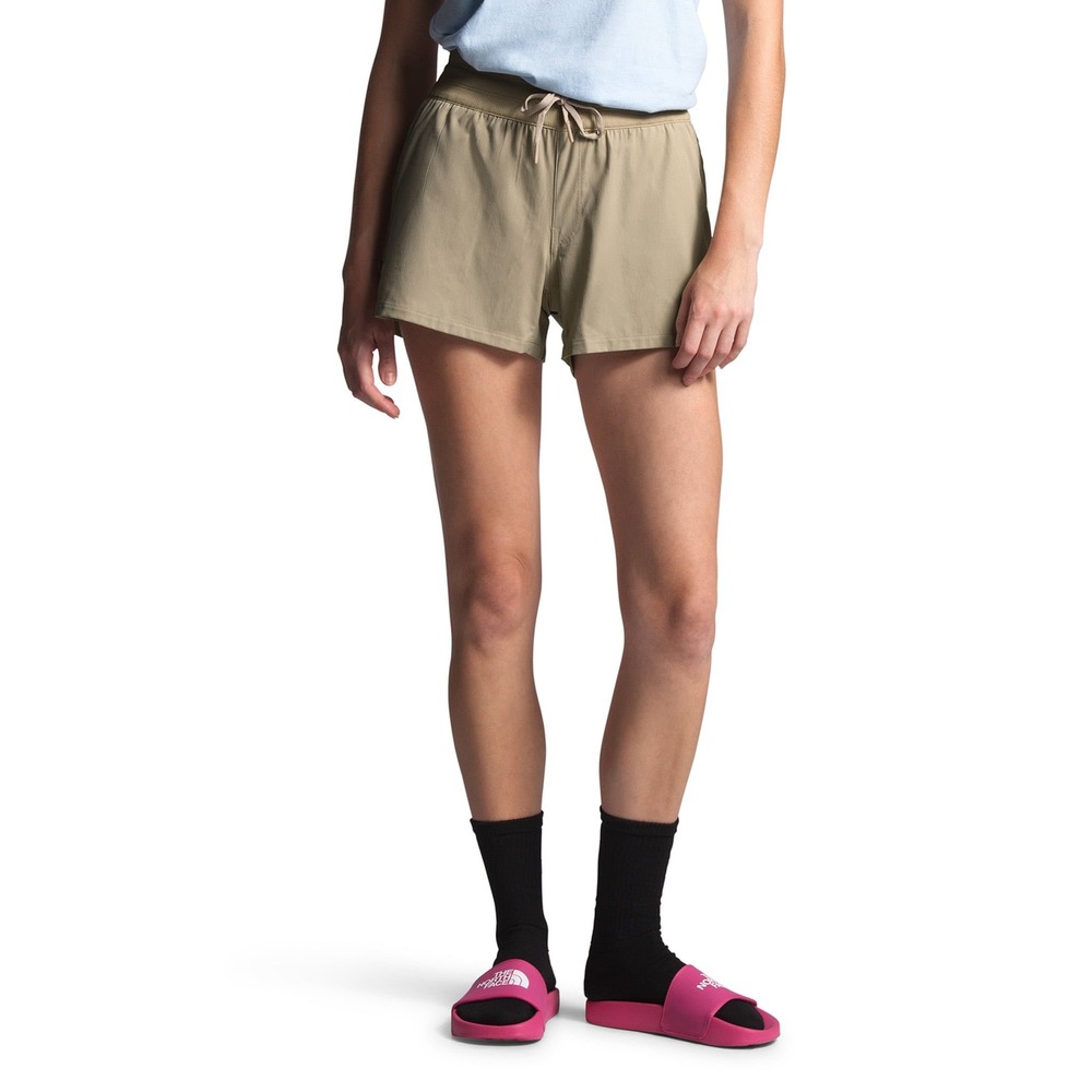 The North Face Aphrodite Motion Shorts Womens XL Twill Beige FlashDry NEW